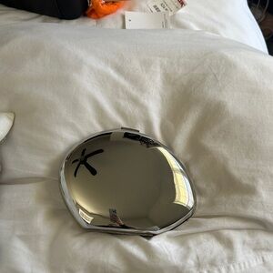 Zara Silver Mirror clutch